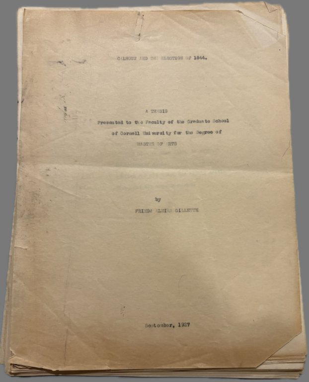 Master's Thesis Cover Page