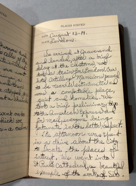 European Travel Journal Entry (London)