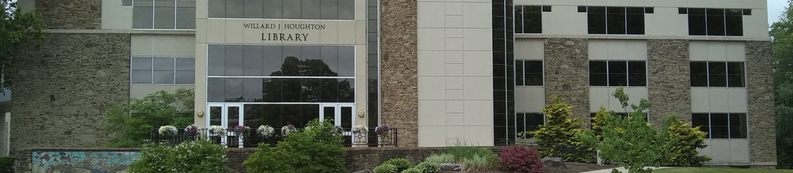 Houghton University library front view